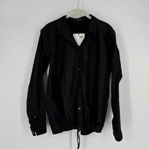 Sophie D'hoore shirt womens 34 XS black bioko blouse minimalist designer top